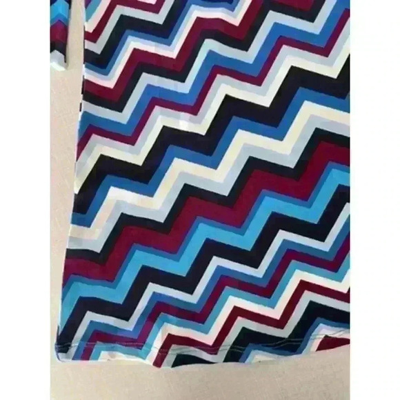 Leota Sz S Petite Perfect Wrap Dress Knit Navy Print 3/4 Slv Work Comfy Casual - Picture 13 of 16